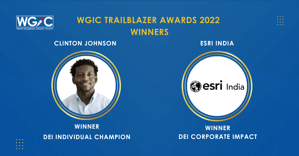 WGIC DEI Trailblazer Awards Winners Esri India Clinton Johnson