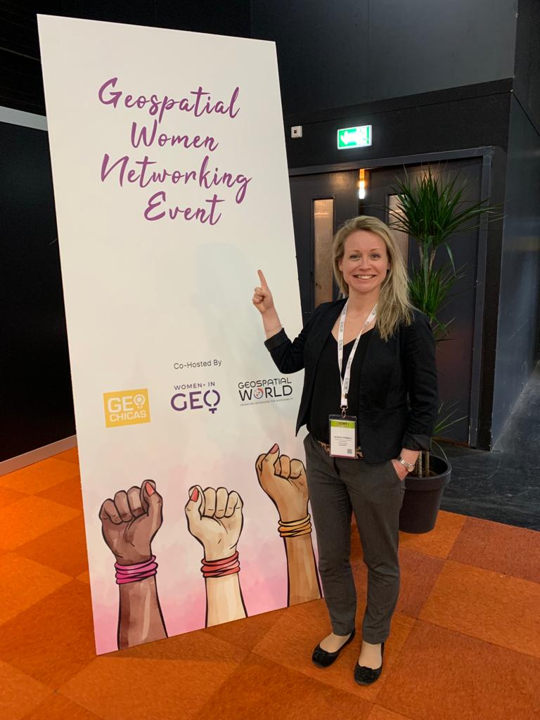 Olivia Powell at Geospatial Women Networking Event    
